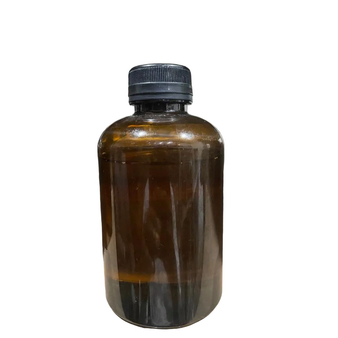 Simi Scent Brown bottle with a black cap on a metallic surface