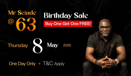 Birthday Buy one get one Sale Terms and Conditions - Seinde Signature