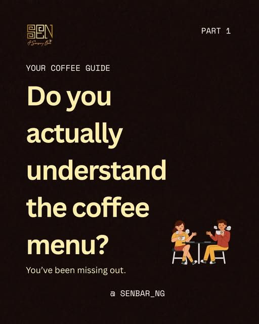 The SEN Bar coffee guide